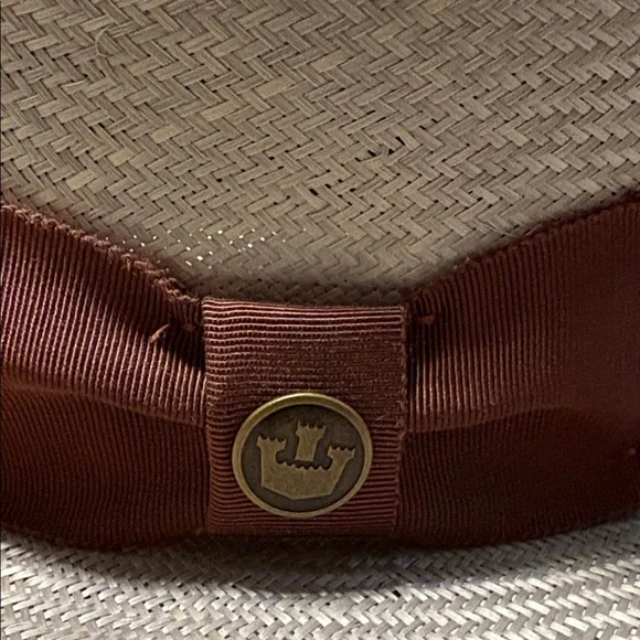 Stylish Goorin Bros.  Straw Boater Hat with Ribbon - brand new! - Picture 2 of 5
